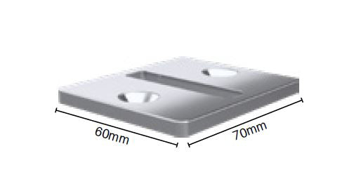 70x60mm base plate