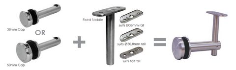 EURO OFFSET ADJUSTABLE HORIZONTAL BRACKET WITH VERTICAL BRACKET