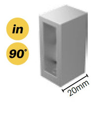 Slimline rail Wall bracket POLISH FINISH SS304