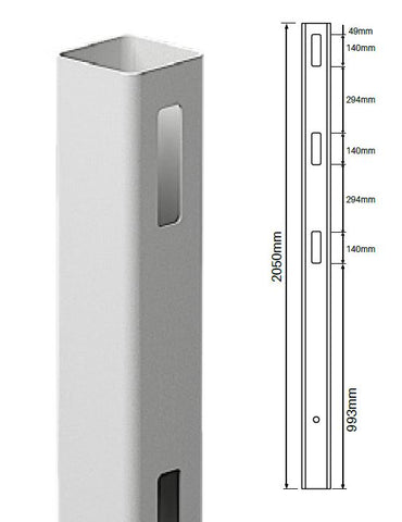 127MM X 127MM 2 way post - 3 Rail Hampton Fencing Post, 7 Year Warranty