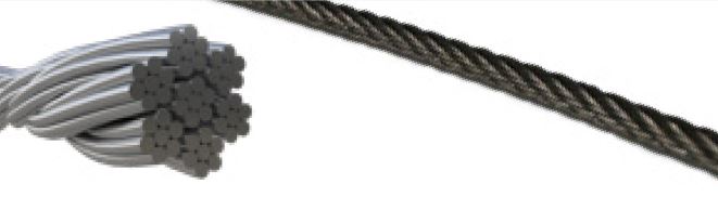 7x7 Stainless steel wire 3.2MM - GRADE SS316 CHOOSE LENGTH