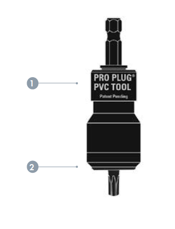 Starborn ™ depth setter bit for Trex Decking,