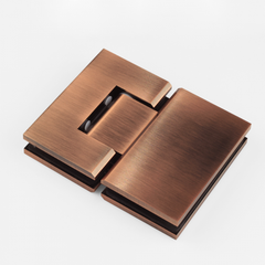 SHOWER HINGE GLASS TO GLASS 180 Degrees ANTIQUE BRONZE