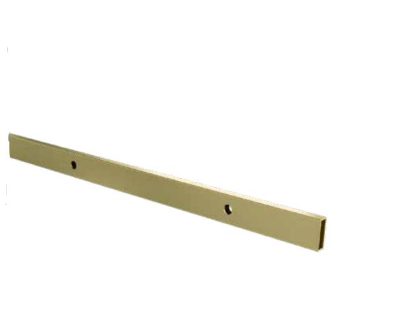 Frameless sliding shower screen rail , Pre-drilled rail SS304 GOLD FINISH PVD, STAL