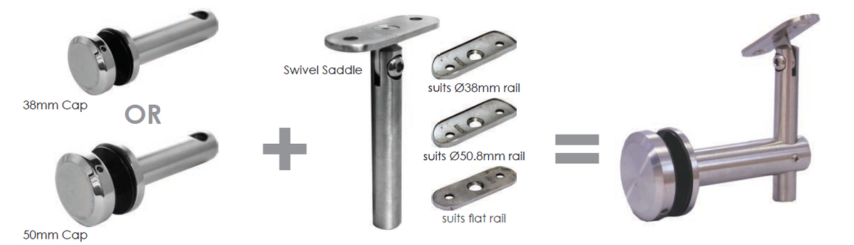 EURO OFFSET ADJUSTABLE HORIZONTAL BRACKET WITH VERTICAL BRACKET