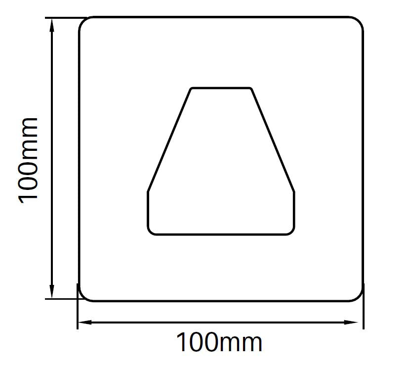 Aluminium 135 Degrees dress ring, for pool fence post.