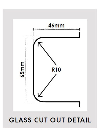 10mm Frameless glass shower door , Suitable for Puirty D handle