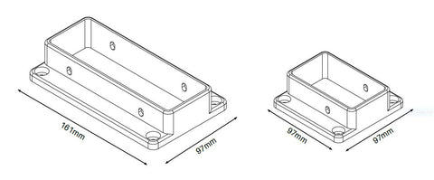 Wall/post brackets 3 PACK for Semi privacy Hamptons fencing