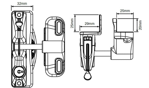 Lokk Latch® KEYED TO DIFFER