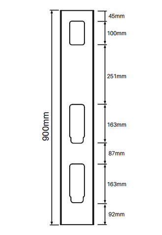 Hole cutting jig for Slat top PVC fence posts.