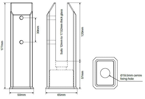 Madrid Deluxe top fix spigot,  perfect if you dont have room for core drill holes