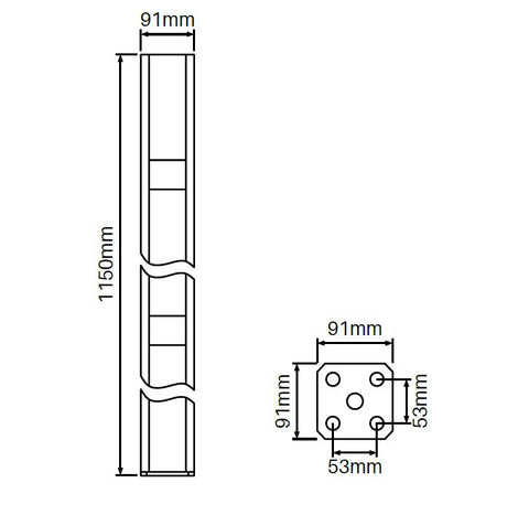 HEAVY DUTY Concealed base plate