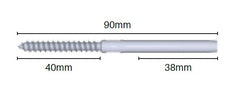 Lag threaded terminal M6 x 3.2mm Stainless Steel 316