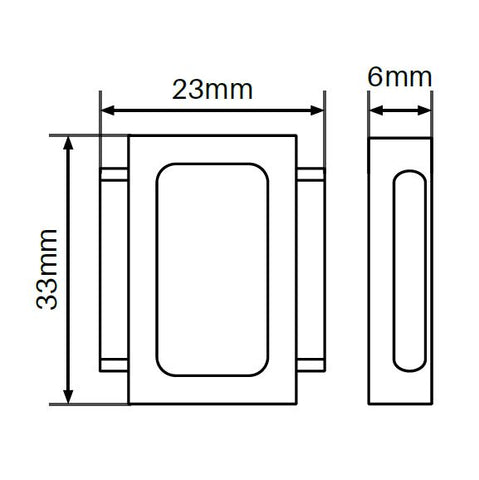 Bottom seat for sq. front clamps SS2205