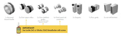 Stal kit frameless sliding shower screen kit. POLISH FINISH / SS304