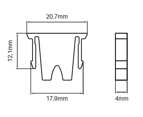 Sitting blocks - Pack of 20 for semi frameless pool fence posts