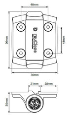 TruClose gate hinge pair NO ALIGNMENT LEGS
