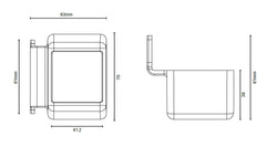 Zeus security brackets - DETE spec PACK OF 4