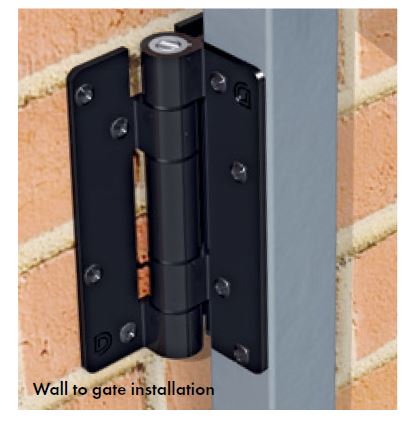 Kwik Fit® Aluminium hinge pair ADJUSTABLE TENSION