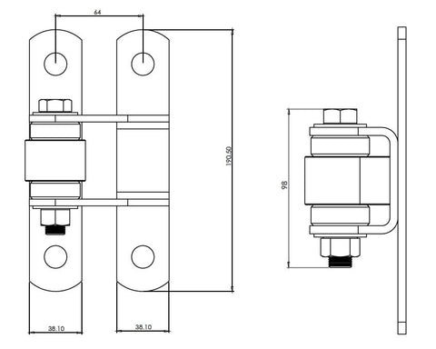 Shut It™ Heavy Duty Gate Hinge