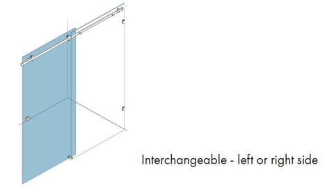 STAL MODULAR GLASS PANELS - DOOR PANELS, Frameless sliding shower screen door panel