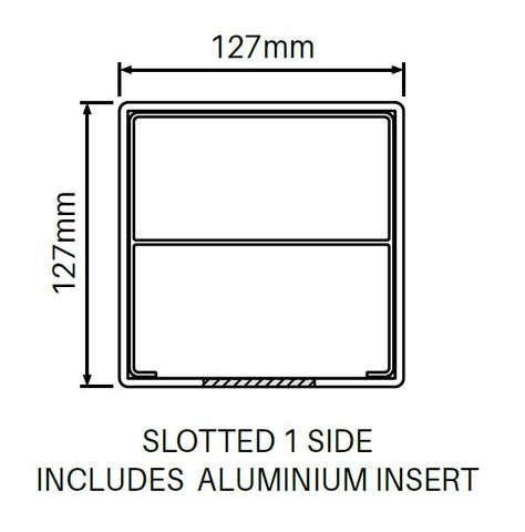 127MM X 127MM 1 way PVC gate post - Full privacy, Hamptons post, 7 year Warranty