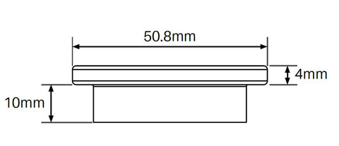 MOD50 post top cap for 50mm diamater stainless steel posts