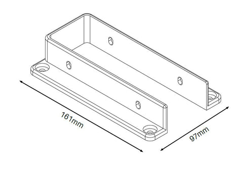 Wall/post brackets 2 PACK for Hamptons PVC fencing