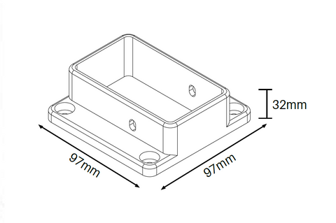 Wall/post brackets 2 Pack - Vertical Paling Fencing, White PVC