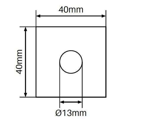 40x40mm nylon washer Black nylon