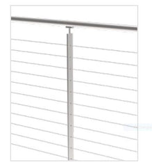 NO DRILL HOLES 50x10mmintermediate post