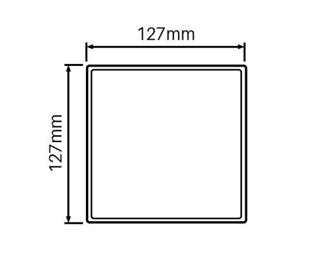 127MM X 127MM Full post 'No slot holes ' - Full privacy, PVC fence post, 7 year Warranty