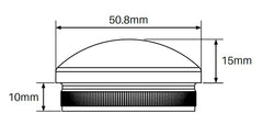 MOD50 domed end cap SS316