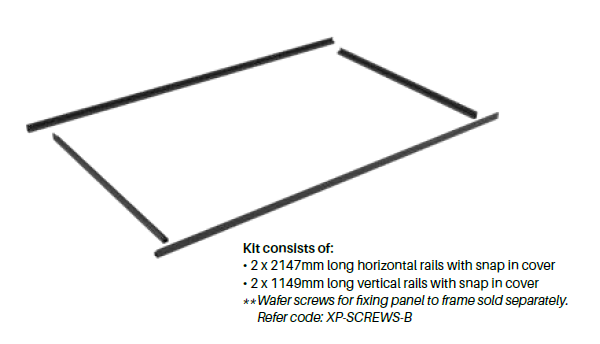 Premium Perf 38x25mm FRAME KIT