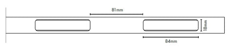 3175mm Long *Raked* Bottom Rail Insert - Suits 65x16.5mm Slat