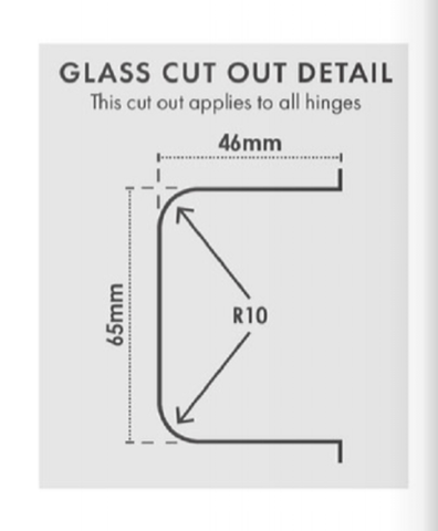 180° Shower Screen Door Hinge Shower Enclosures Glass Hinge, Glass to Glass - Satin Chrome