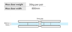 180 Degrees Shower Screen Door Hinge Shower Enclosures Glass Hinge, Glass to Glass - Satin Chrome