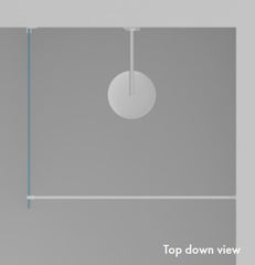 Showerscreens Support Arm, Support Bar, Made from Brass - Satin Chrome