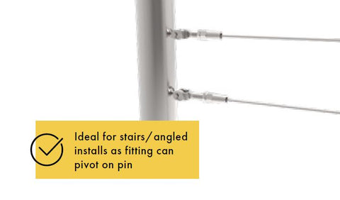 Swageless fork terminal   3.2mm  Stainless Steel 316