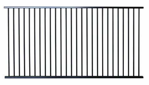 Aluminium tubular pool fence flat top, certified, CHOICE OF SIZES and gates