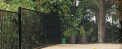 1200mm Aluminium tubular pool fence flat top, certified, CHOICE OF SIZES AND COLOURS