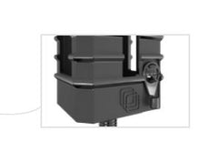 Madrid Extended Pool Fence Spigot with Dress Ring - Duplex SS2205,