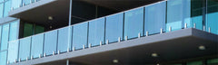Frameless 12mm Glass Balustrade Panels, 970MM HIGH choose your size,