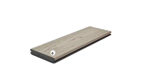 Trex™ Groove Board, Composite deck board, 95% recycled.  25 year warranty