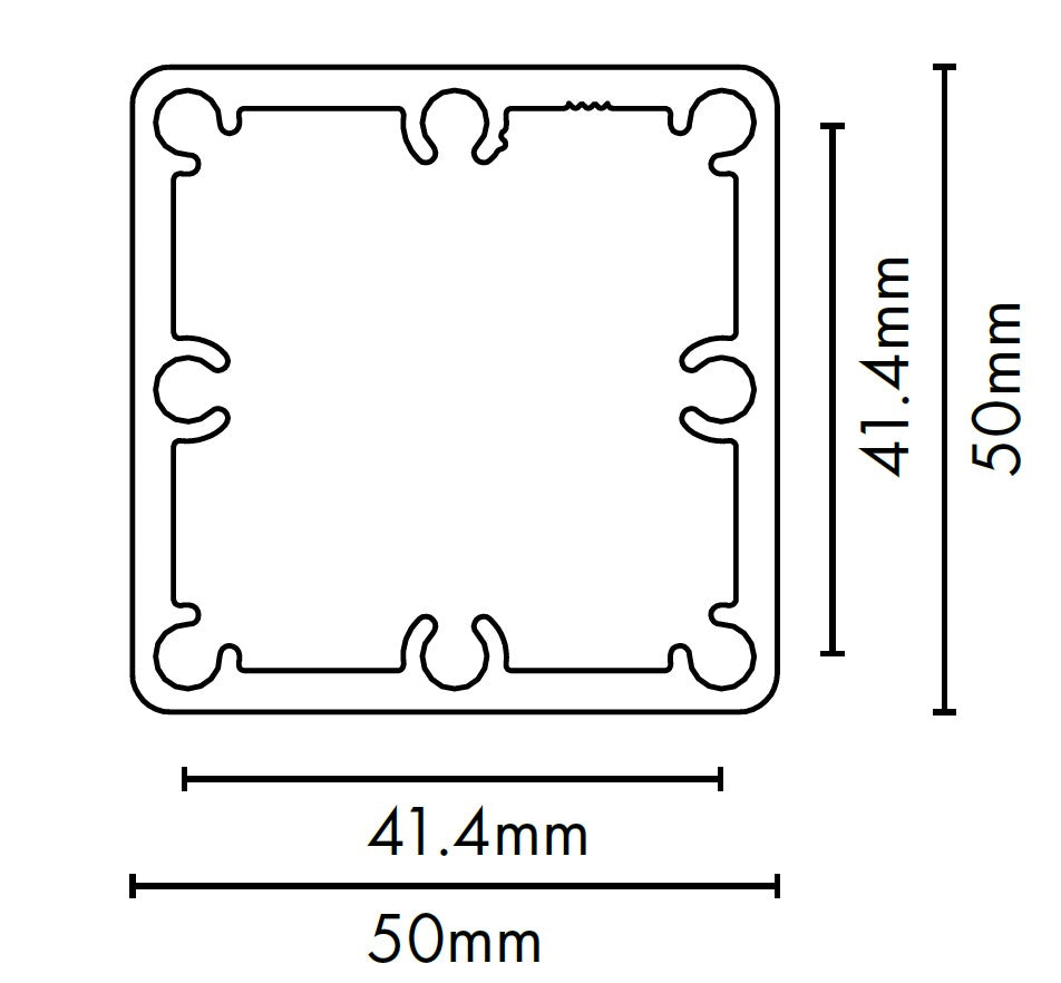 50x50mm Full Post - 5800MM LONG
