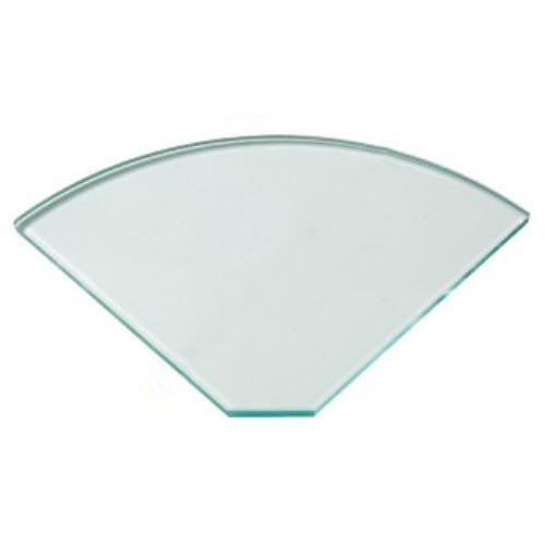 10mm Toughened Glass Corner Shelf    RADIUS SHELVES