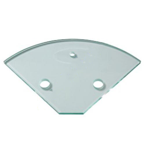 10mm Toughened Glass Corner Shelf    RADIUS SHELVES