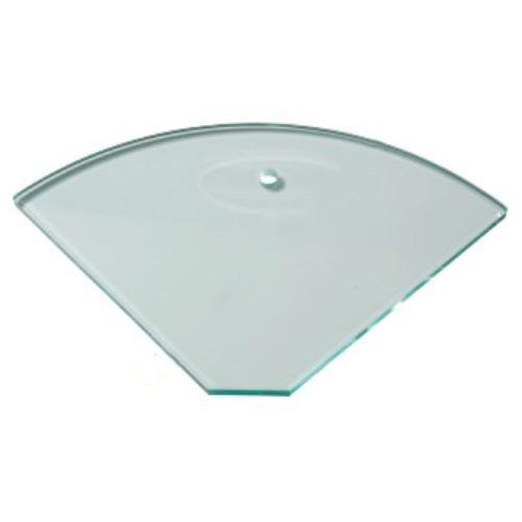 10mm Toughened Glass Corner Shelf    RADIUS SHELVES