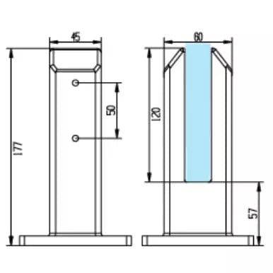 Balustrade Spigot Madrid Deluxe SS2205 Spigot With Base Plate & Domical Cover (suits 15mm to 17.52mm glass)