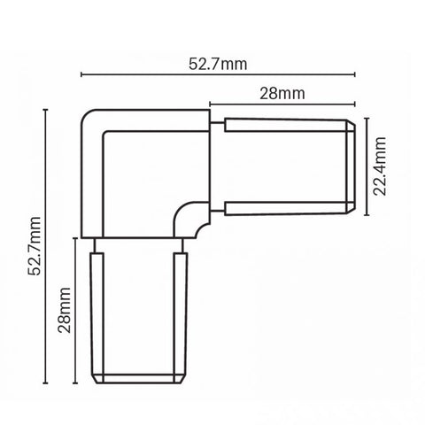 Summit Nanorail 25x21mm vertical joiner